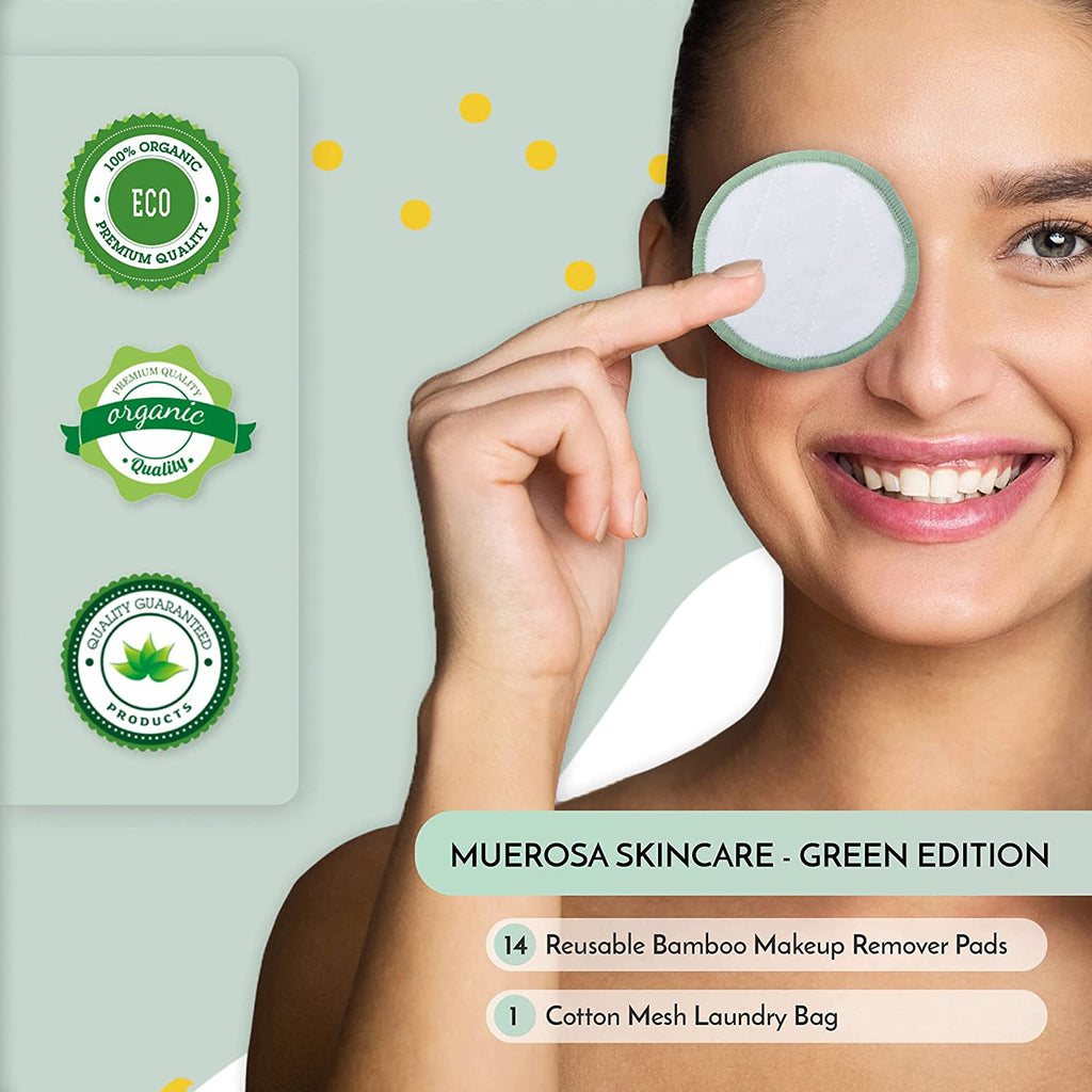 Reusable Bamboo Makeup Remover Pads GREEN EDITION (Refill)